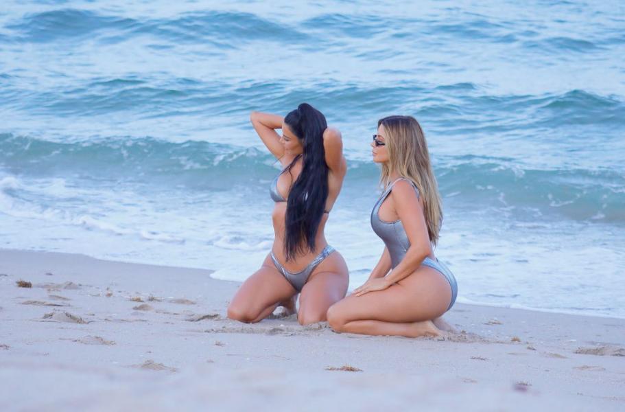 Kim Kardashian Larsa Pippen Sexy foto's 16