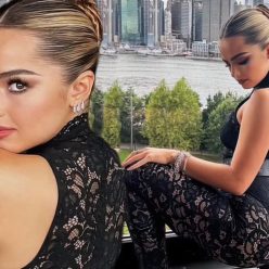 Addison Rae Flaunts Her Backside in a Daring Lace Catsuit 28 Photos