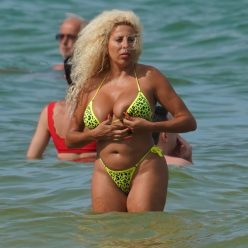 Afida Turner Has a Wardrobe Malfunction in a Bikini in Miami Beach 16 Photos