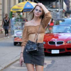 Alena Frolova Poses Up On Broadway in NYC 12 Photos