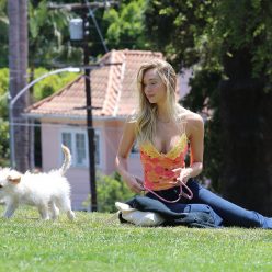 Alexis Ren and Her Adorable Dog Angel are Pictured in the Park 49 Photos