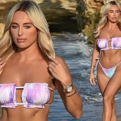 Amber Turner Enjoys a Stroll on The Beach in Mykonos 14 Photos Updated