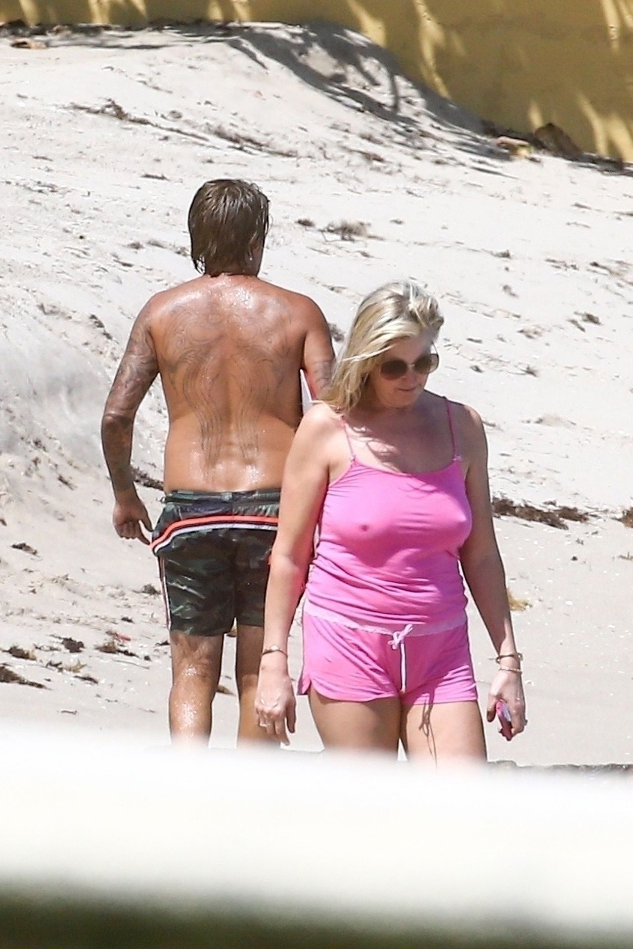 Beach is Still Open For Rod Stewart and the Family (17 Photos)