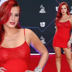 Bella Thorne Looks Hot in Red at the 22nd Annual Latin Grammy Awards 12 Photos 115858