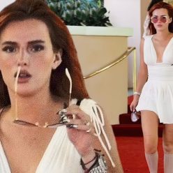 Bella Thorne Opts For a Daring White Dress as She Leaves the Beverly Hills Hotel 36 Photos Vi