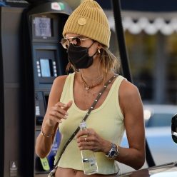 Braless Alessandra Ambrosio Stops at a Gas Station 116 Photos
