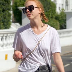 Braless Anna Ermakova Shows Off Her Fashionable Dress Sense As She Strolls in London 56 Photos