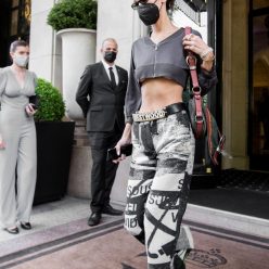 Braless Bella Hadid is Seen Leaving Her Hotel in Paris 35 Photos