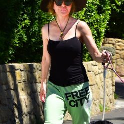 Braless Lisa Rinna Has a Hard Time Holding Her Dogs While Out During a Walk in Hollywood 23 P