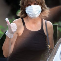 Braless Lisa Rinna Picks Up Her Dry Cleaning in Beverly Hills 19 Photos