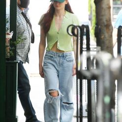 Braless Sophie Turner is Spotted Walking with Joe Jonas Around in NYC 30 Photos