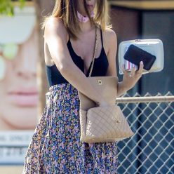Brittny Ward Covers Her Baby Bump with a Summer Sress in Brentwood 28 Photos