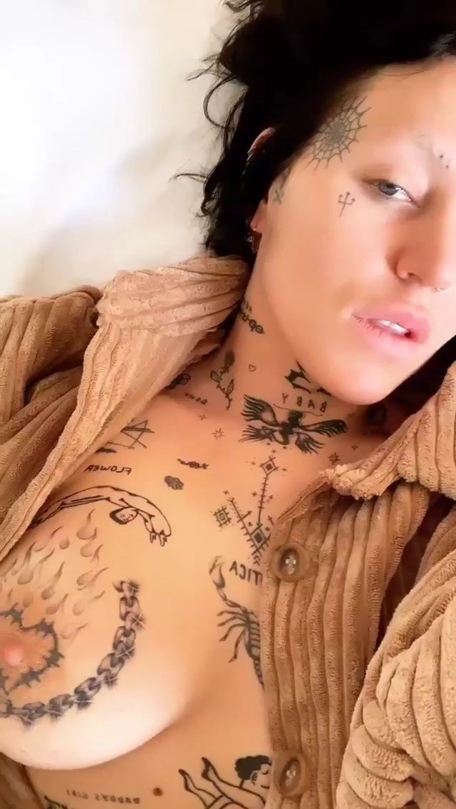 Brooke Candy Topless (6 Pics + Video)