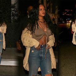 Busty Rihanna Dines With a Good Friend in LA 18 Photos