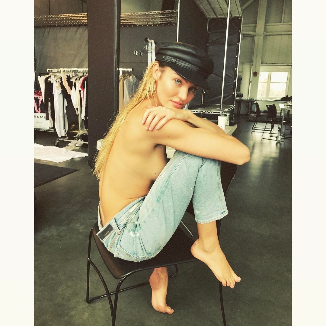 Candice Swanepoel Topless (3 Photos)