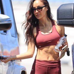 Cara Santana Shows Off Her Red Hot Abs After Gym Session in LA 16 Photos