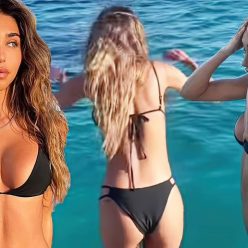 Chantel Jeffries Relaxes in a Bikini on a Beach in Mykonos 62 Photos Video Updated