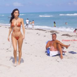 Chantel Jeffries Turns Heads of Beachgoers on the Beach in Miami 83 Photos