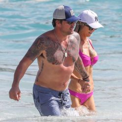 Christina Haack Looks Hot in a Pink Bikini on the Beach in Cabo 48 Photos