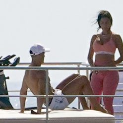 Cristiano Ronaldo 038 Georgina Rodriguez Are Pictured on Board the Yacht in Savona 24 Photo