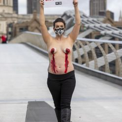 Daniella Wood8217s Nude Protest 22 Photos