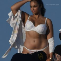 Devyn Garcia Poses in Lingerie During a Victoria8217s Secret Photoshoot on the Beach i