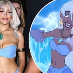 Doja Cat Dons a Busty Bra and Skimpy Skirt to be Princess Kida at Her At