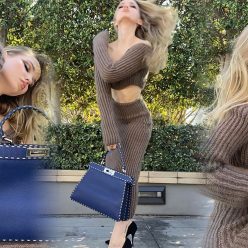 Dove Cameron Looks Beautiful as She Poses Braless for Fendi 8 Photos