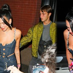 Dua Lipa Almost Slips Out Of Her Top as She Heads Out with Anwar Hadid 13 Photos