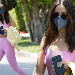 Eiza Gonzalez is Pretty in Pink as She Heads to a Pilates Class 32 Photos