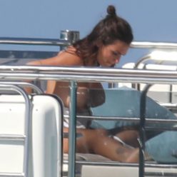 Elettra Lamborghini Relaxes Nude On a Boat in Formentera 33 Photos