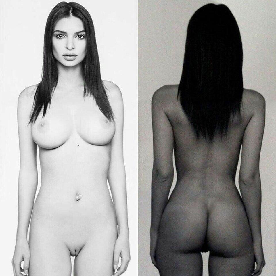 Emily Ratajkowski Nude (1 Collage Photo)