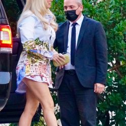 Erika Jayne Shows Off Her Toned Legs as She Arrives to Film RHOBH 13 Photos