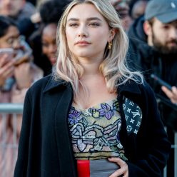 Florence Pugh Shows Her Cleavage 038 Panties at the Louis Vuitton Fashion Show 56 Photos