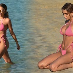 Georgia Harrison is Seen Relaxing on the Beach in Miami 22 Photos