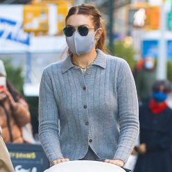 Gigi Hadid is Spotted Pushing Her Baby in Her Stroller in NYC 10 Photos