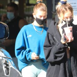 Hailey Bieber Showcases Her Supermodel Stems at The Juice Bar with Her Gal Pals 23 Photos