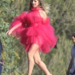 Heidi Klum Slips Into a Red Dress in Malibu 72 Photos