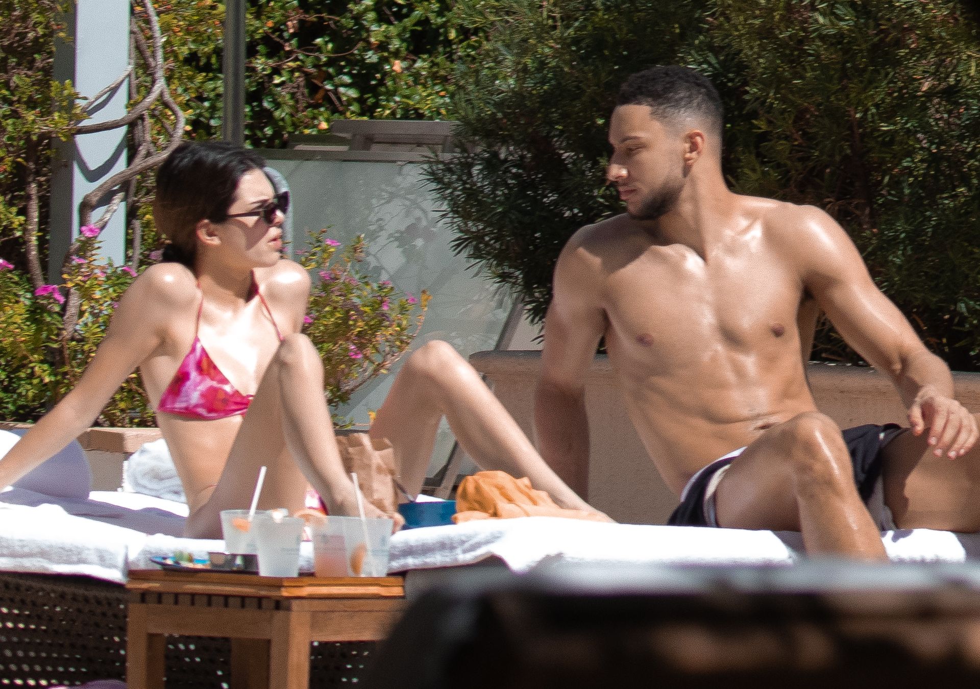 Hot Couple Kendall Jenner & Ben Simmons Relax During Pool Time In Miami (14 Photos)