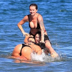 Ireland Baldwin and Friends Have a Chicken Fight in the Water 172 Photos