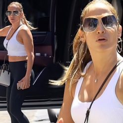 Jennifer Lopez Gives Us Some Midriff Action While Shopping in Beverly Hills 29 Photos