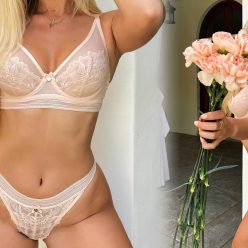 Jilissa Ann Zoltko Looks Hot in a Bra and Panties with Flowers 8 Photos