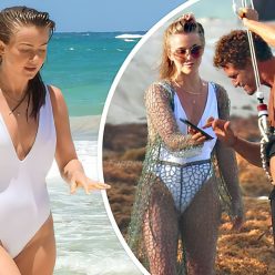 Julianne Hough Puts on a Sizzling Display in a Plunging Swimsuit 64 Photos