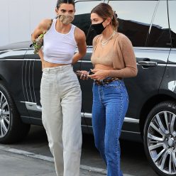 Kendall Jenner 038 Hailey Bieber Wear Similar Outfits as They Hit the Shops Together in