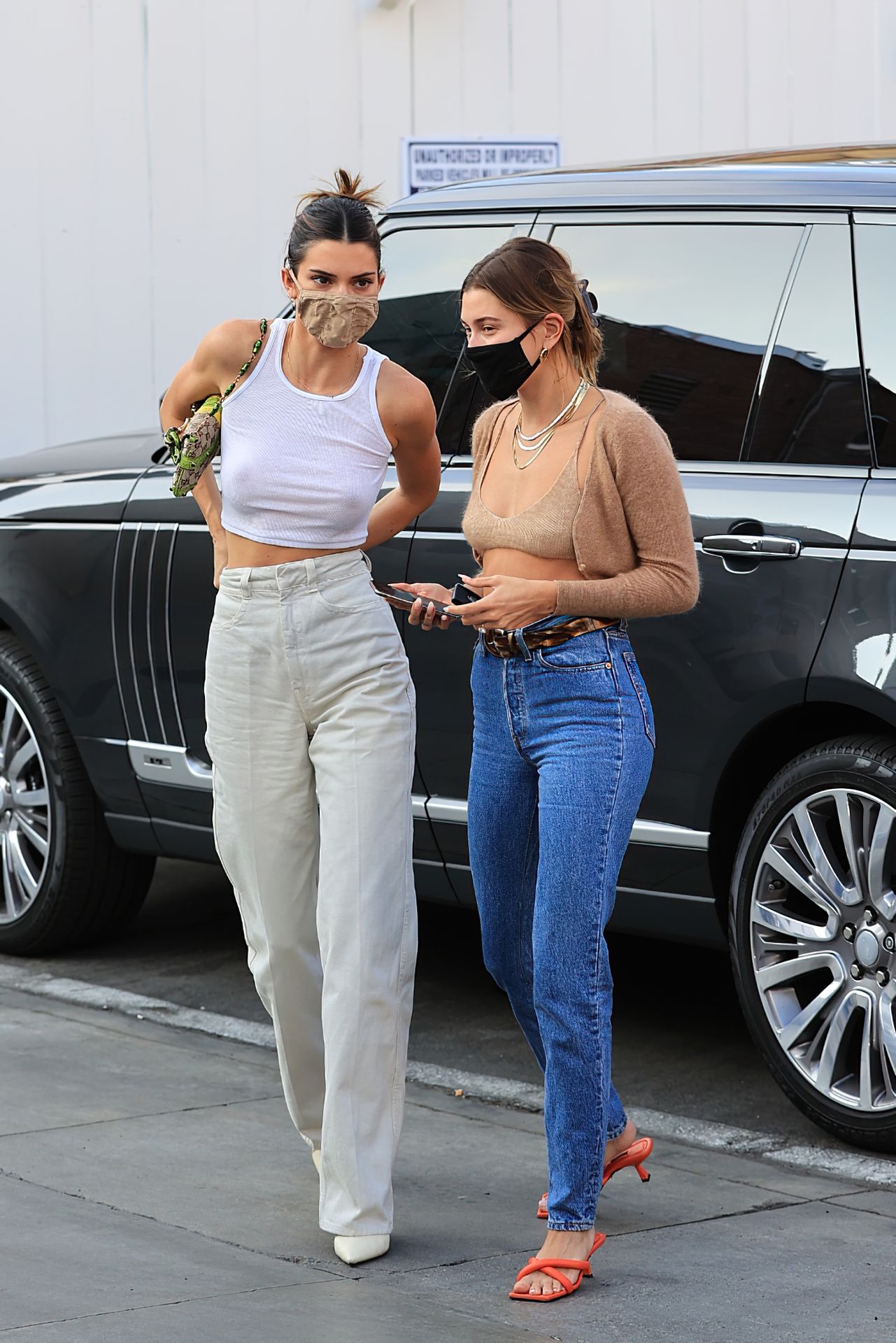 Kendall Jenner & Hailey Bieber Wear Similar Outfits as They Hit the Shops Together in LA (38 Photos)
