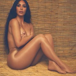 Kim Kardashian Poses Topless 1 Photo