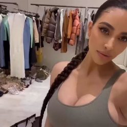 Kim Kardashian West Walks Through SKIMS Stretch Rib Collection 34 Pics Video