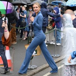 Kimberley Garner Goes Braless During Wimbledon 2021 in London 50 Photos