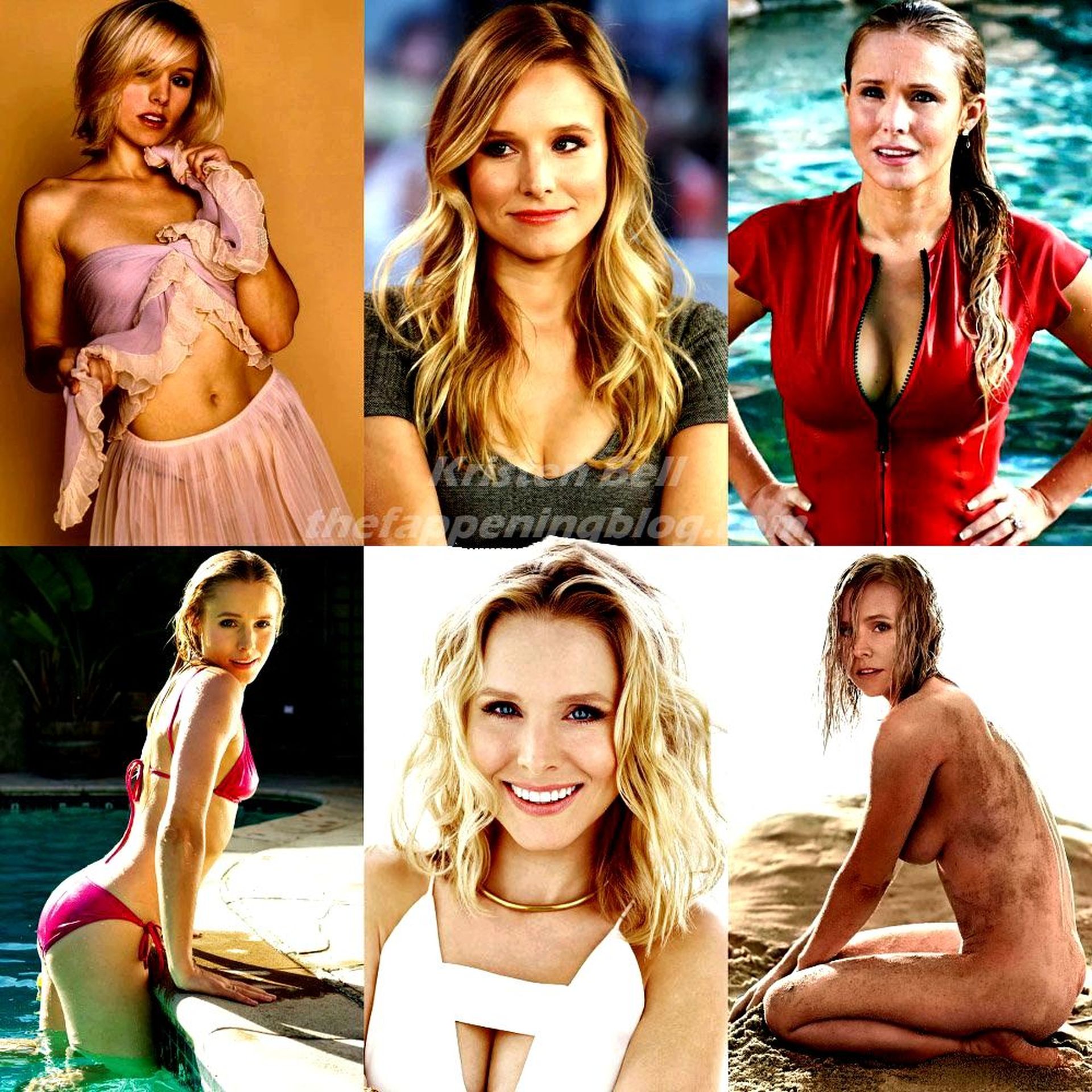Kristen Bell Nude & Sexy (1 New Collage Photo)