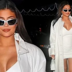 Kylie Jenner Stuns in All White Out to Dinner in New York 60 Photos